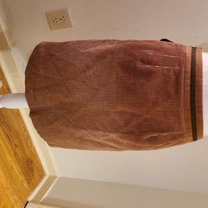 Ann Taylor Loft Corduroy Skirt Size 0 Side Zip EUC